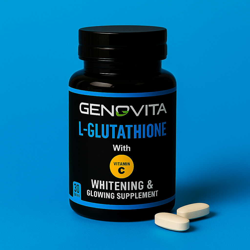 GENOVITA L-Glutathione Whitening & Glowing Supplement - 30 Tablets