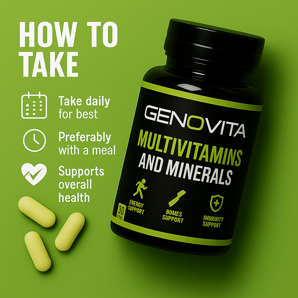 GENOVITA Multivitamins & Minerals - 30 Tablets