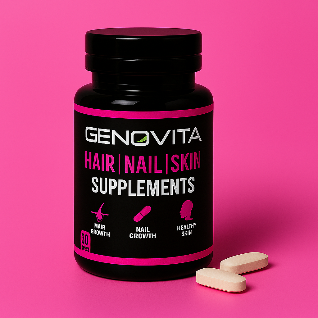 GENOVITA Hair, Nail & Skin Supplements - 30 Tablets